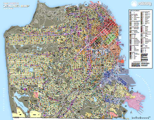 Image: San Francisco zoning map | San Francisco zoning map, zoning districts